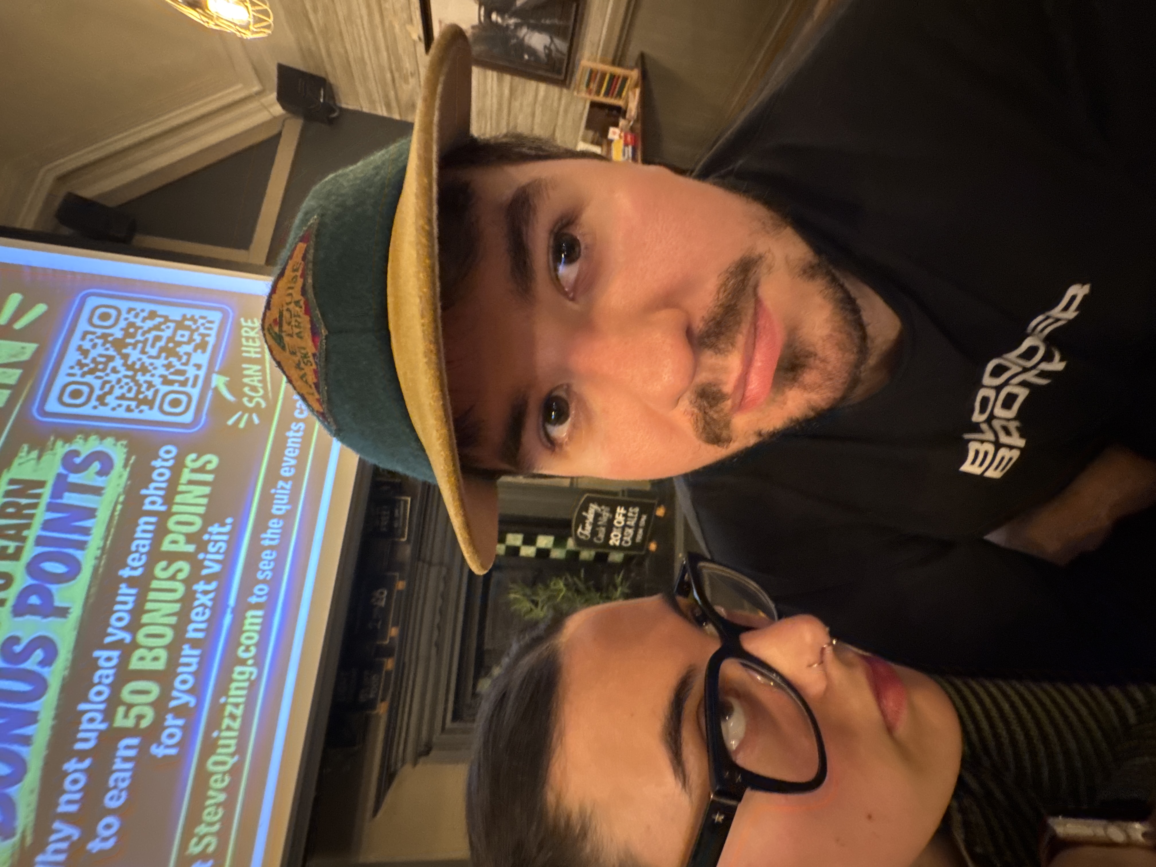 Photo submitted by Lem at a SteveQuizzing night